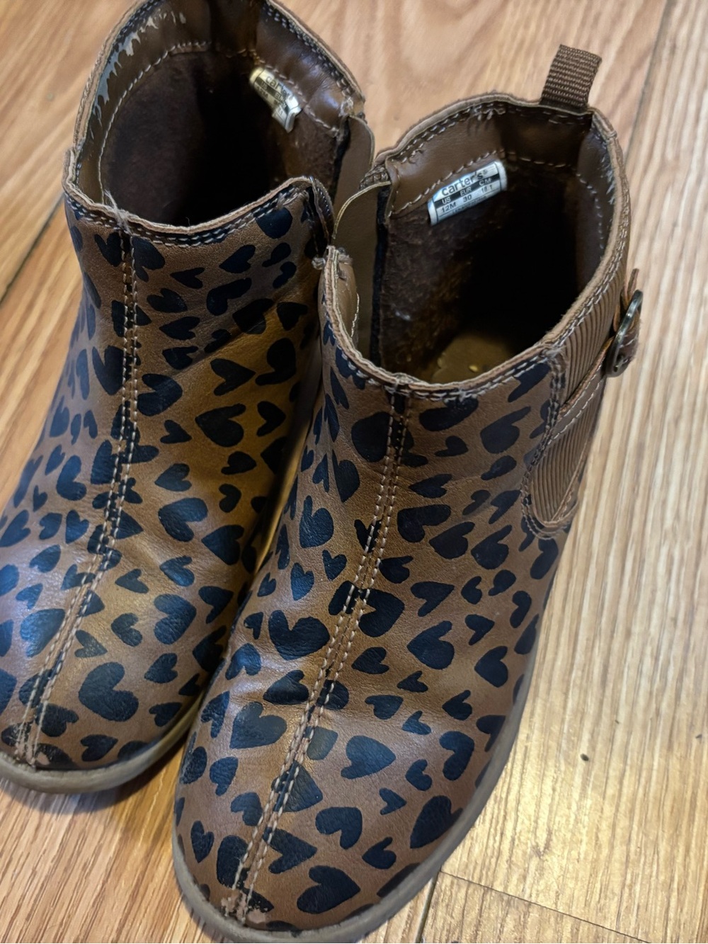 Girls size 12 carters cheetah print bikts